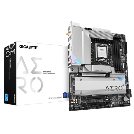 Pilt Gigabyte | Z790 AERO G 1.0 M/B | Processor family Intel | Processor socket  LGA1700 | DDR5 DIMM | Memory slots 4 | Supported hard disk drive interfaces 	SATA, M.2 | Number of SATA connectors 4 | Chipset Intel Z790 Express | ATX