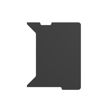 Pilt Genesis | Holm Modular Side Desk Top Right 60cm | NDS-2283 | Anthracite Black