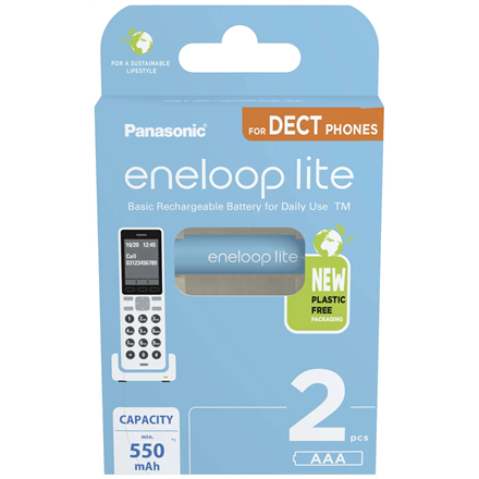 Pilt Panasonic | AAA | 550 mAh | 2 pc(s) | ENELOOP Lite BK-4LCCE/2DE