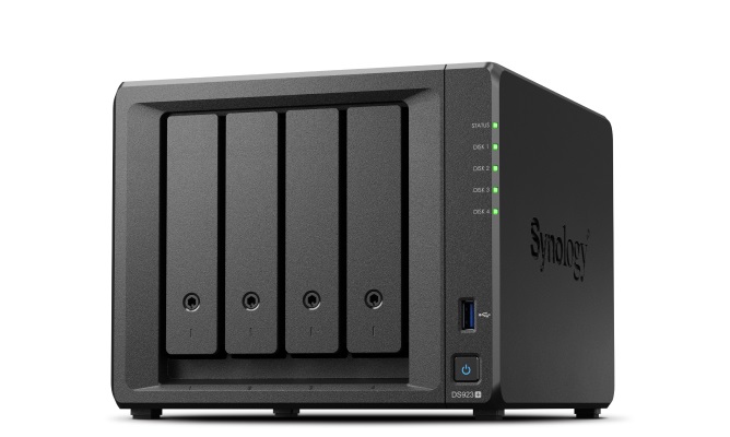 Pilt Synology | 4-Bay | DS923+ | Up to 4 HDD/SSD Hot-Swap | AMD | Ryzen R1600 | Processor frequency 2.6 GHz | 4 GB