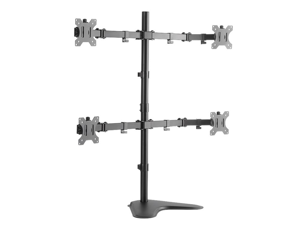 Pilt Logilink BP0046 Quad Monitor Desk Stand 13"-32   | Logilink | Desk Mount | BP0046 | 13-32 " | Maximum weight (capacity) Carrying capacity of each arm: Max. 8 kg  kg | Black