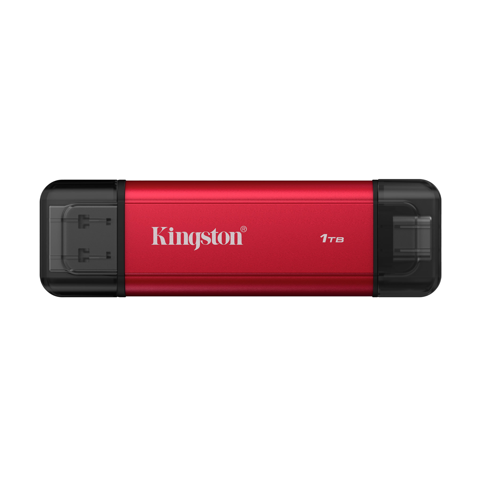 Pilt Kingston Dual Portable Solid-State Drive, USB Type-A and Type-C | 1000 GB | Solid-state drive interface USB 3.2 Gen 2 | Read speed 1050 MB/s | Write speed 950 MB/s