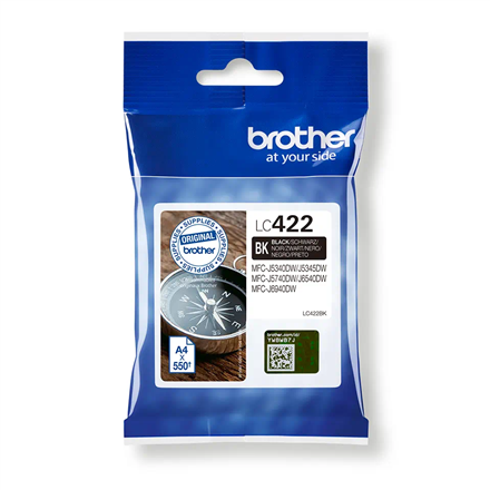 Pilt Brother LC422BK | Ink Cartridge | Black