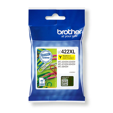 Pilt Brother LC422XLY | Ink Cartridge | Yellow