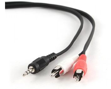 Pilt Cablexpert | 1.5m, 3.5mm/2xRCA, M/M | 3.5mm | 2 x RCA