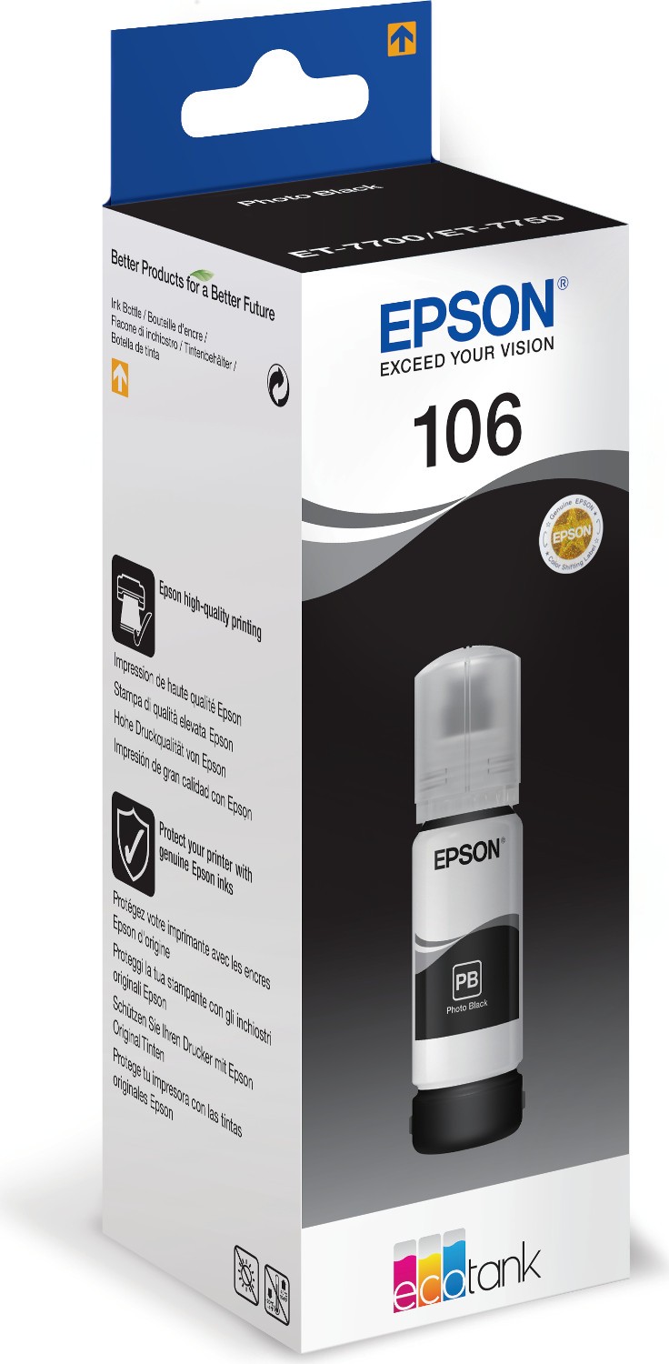 Pilt Epson Ecotank Photo | 106 | Ink Bottle | Black