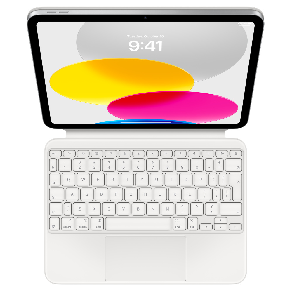 Pilt Apple | White | Magic Keyboard Folio for iPad (10th generation) | Compact Keyboard | Wireless | EN