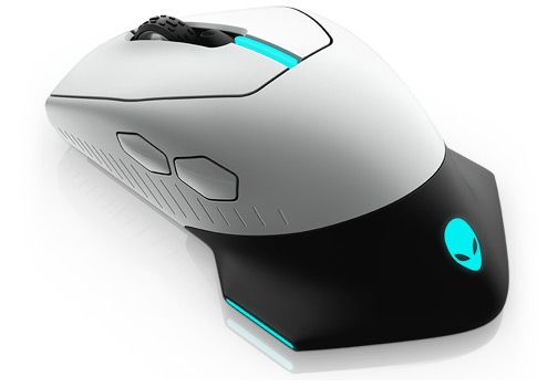 Pilt Dell | Alienware | Wireless wired optical | AW610M | Gaming Mouse | Lunar Light | 2 year(s)