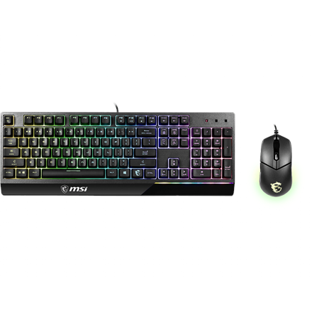 Pilt MSI Vigor GK30 COMBO US | MSI | Vigor GK30 COMBO | Keyboard and Mouse Set | Wired | RGB LED light | US