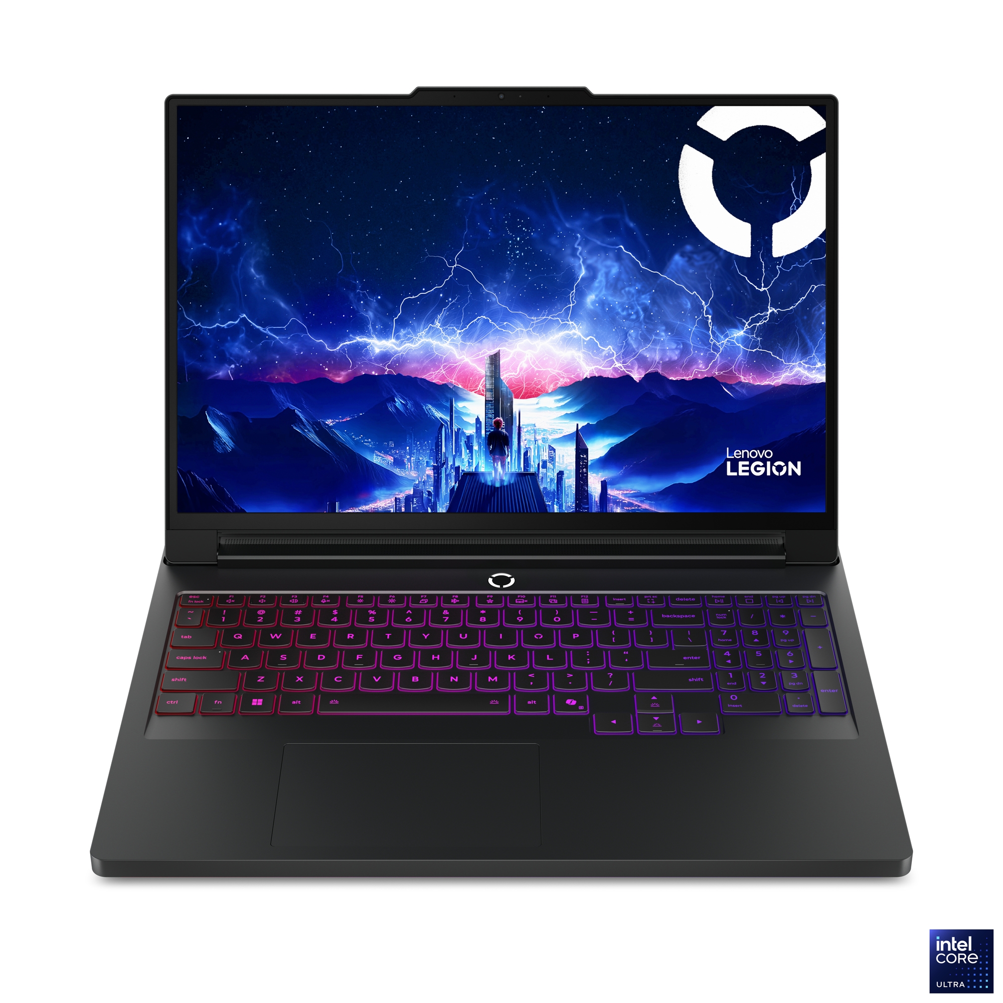 Pilt Lenovo Legion Pro 7 16IAX10H | Eclipse Black | 16 " | OLED | WQXGA | 2560 x 1600 pixels | Intel Core Ultra 9 | 275HX | 32 (2x16) GB | CSODIMM DDR5 | Solid-state drive capacity 1000 GB | NVIDIA GeForce RTX 5070 Ti | GDDR7 | 12 GB | Windows 11 Home | 802.11be | Bluetooth version 5.4 | Keyboard language Nordic | Keyboard backlit | Warranty 24 month(s) | Battery warranty 12 month(s)