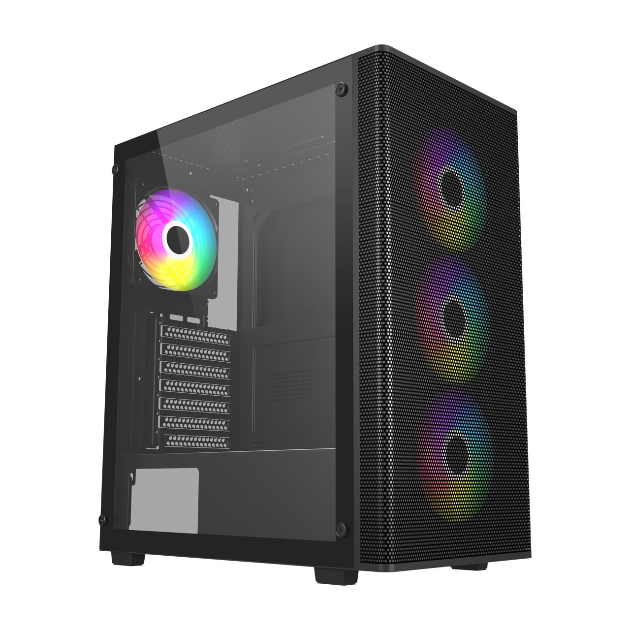 Pilt FSP Case | M220-BA | Black | Mid Tower | Power supply included No