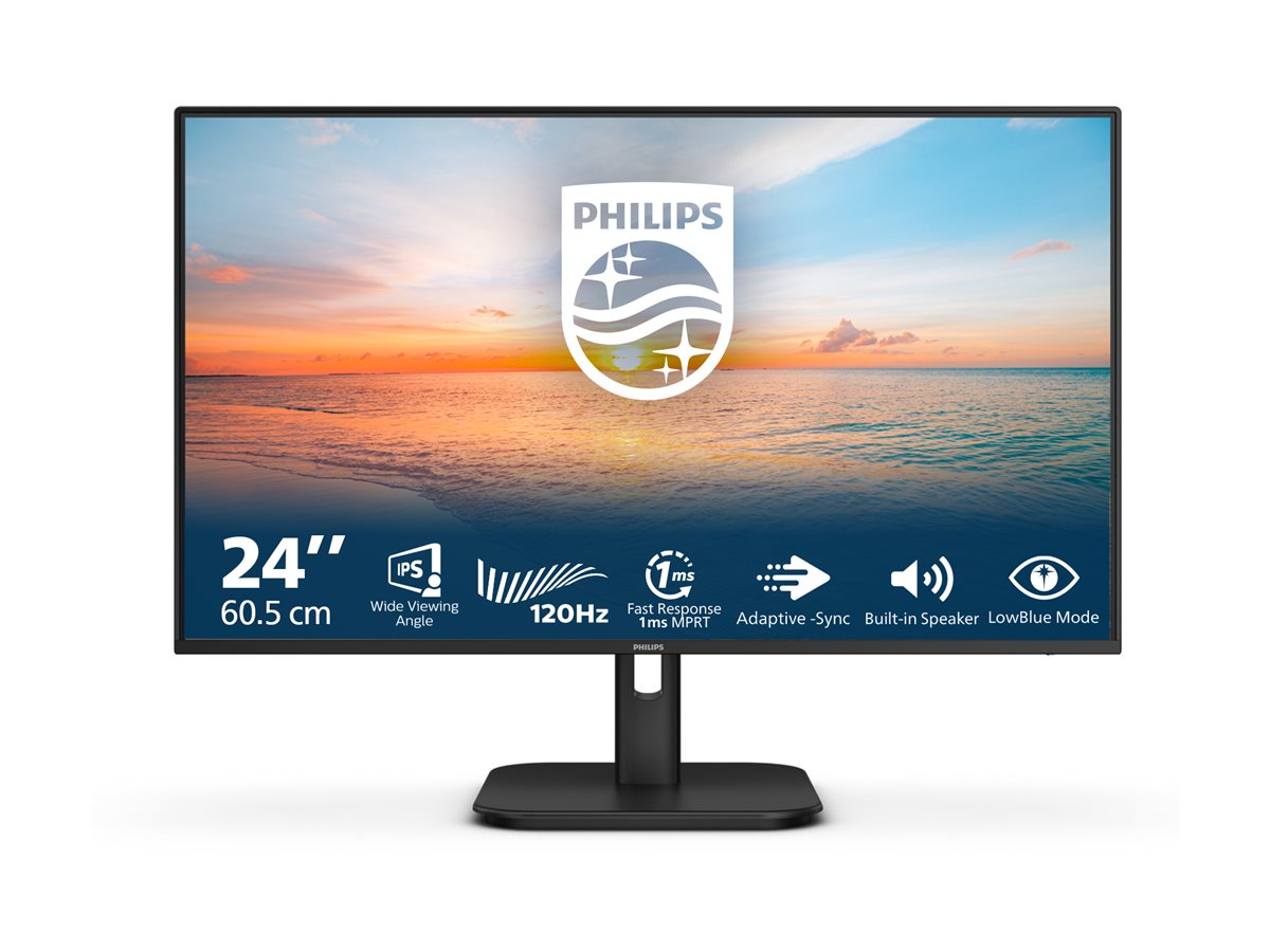 Pilt Philips 24E1N1200A/00 | 23.8 " | IPS | 16:9 | 120 Hz | 4 ms | 1920 x 1080 pixels | 300 cd/m² | HDMI ports quantity 1 | Black