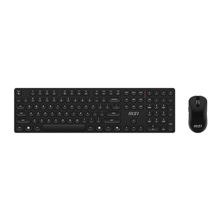 Pilt MSI FORGE K210 WIRELESS COMBO | Keyboard and Mouse Set | Wireless | Mouse included | US | Black | Scissor