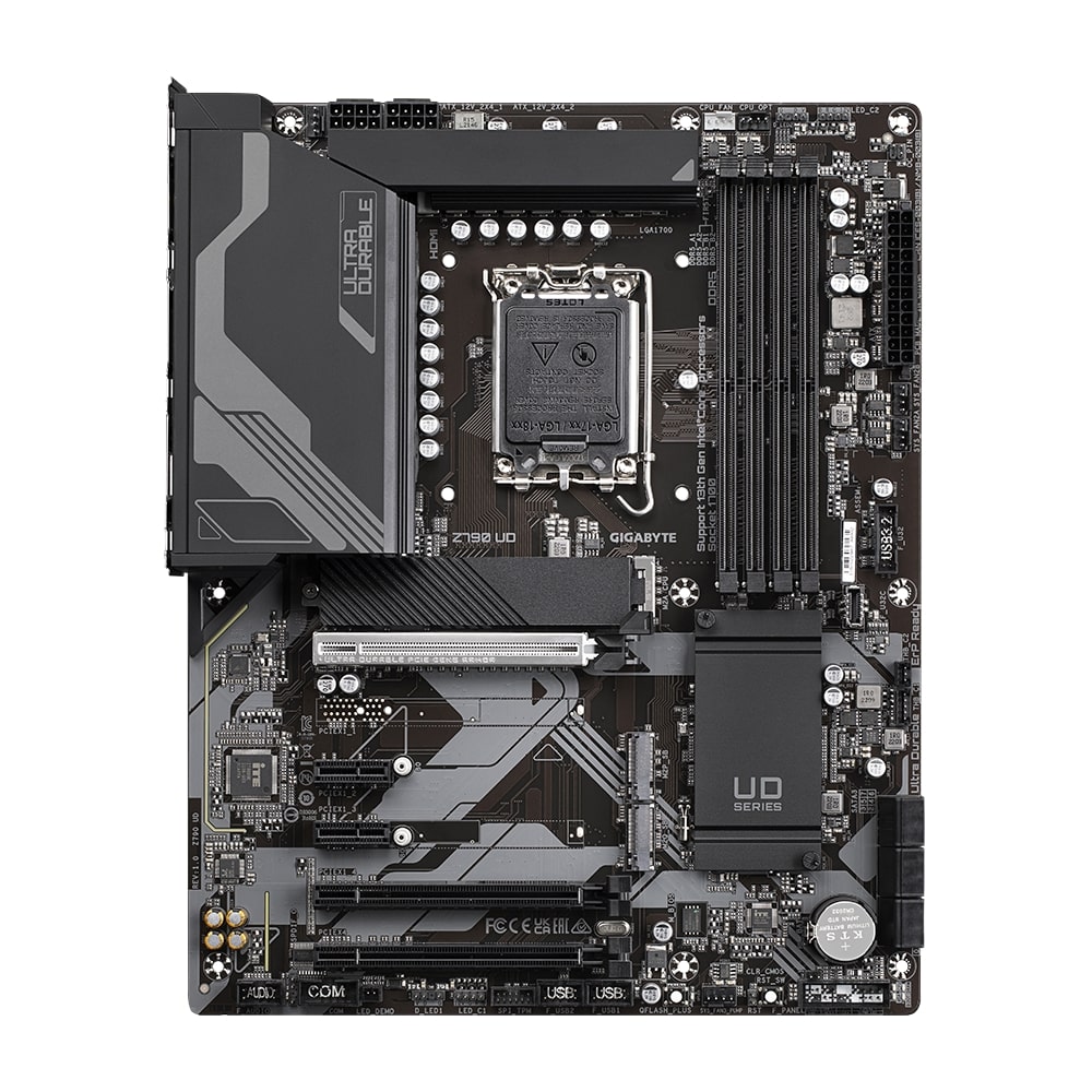 Pilt Gigabyte | Z790 UD 1.0 M/B | Processor family Intel | Processor socket  LGA1700 | DDR5 DIMM | Memory slots 4 | Supported hard disk drive interfaces 	SATA, M.2 | Number of SATA connectors 6 | Chipset Intel Z790 Express | ATX