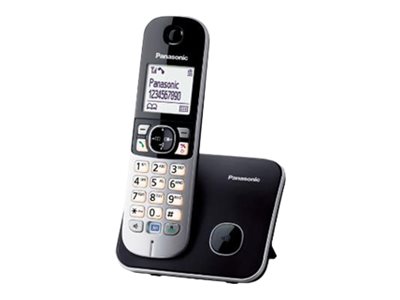 Pilt Panasonic | Cordless | KX-TG6811FXB | Built-in display | Caller ID | Black | Conference call | Phonebook capacity 120 entries | Speakerphone | Wireless connection