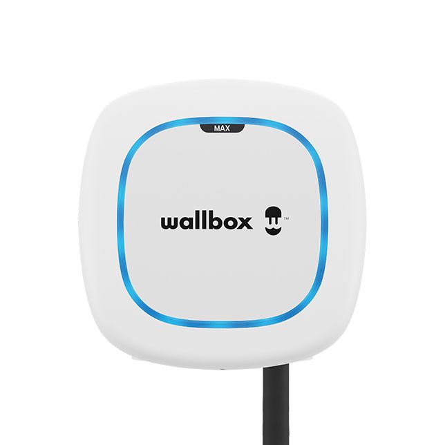 Pilt allbox | Electric Vehicle charge | Pulsar Max | 22 kW | Output | A | Wi-Fi, Bluetooth | Pulsar Max retains the compact size and advanced performance of the Pulsar family while featuring an upgraded robust design, IK10 protection rating, and even easier installation. Pulsar Max is controlled by the myWallbox app via WiFi and Bluetooth and is compatible with all Wallbox Energy Management functionali