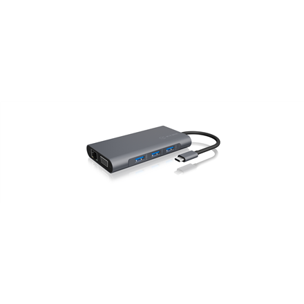 Pilt Icy Box IB-DK4040-CPD USB Type-C™ DockingStation with two video interfaces | Raidsonic