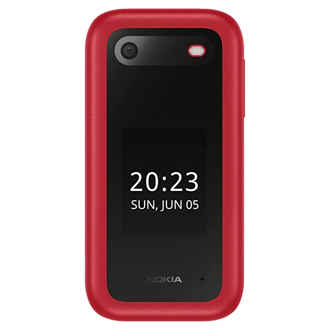 Pilt Nokia | 2660 TA-1469 | Red | 2.8 " | TFT LCD | 48 MB | 240 x 320 | Unisoc | 0.128 GB | Dual SIM | Nano-SIM | Yes | Main camera 0.3 MP | Secondary camera  MP | 1450  mAh | Bluetooth | 4.2