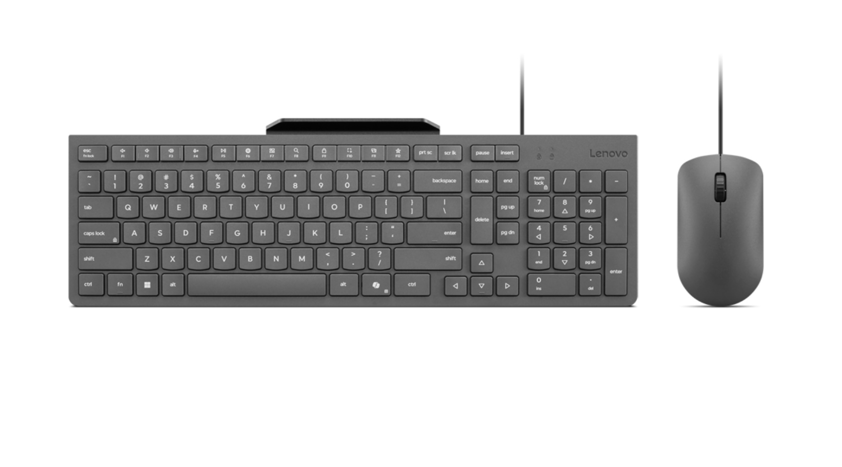Pilt Lenovo 310 USB-A Wired Combo US English | Keyboard and Mouse Set | Wired | Mouse included | US English | Luna Grey
