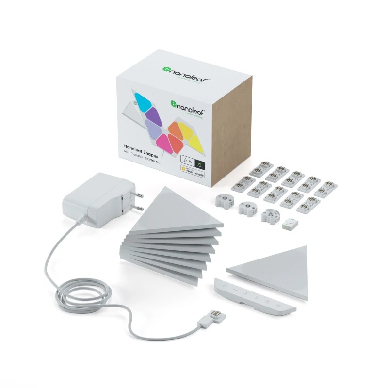 Pilt Nanoleaf Shapes Triangles Mini Starter Kit (9 panels) | Nanoleaf | Shapes Triangles Mini Starter Kit (9 panels) | W