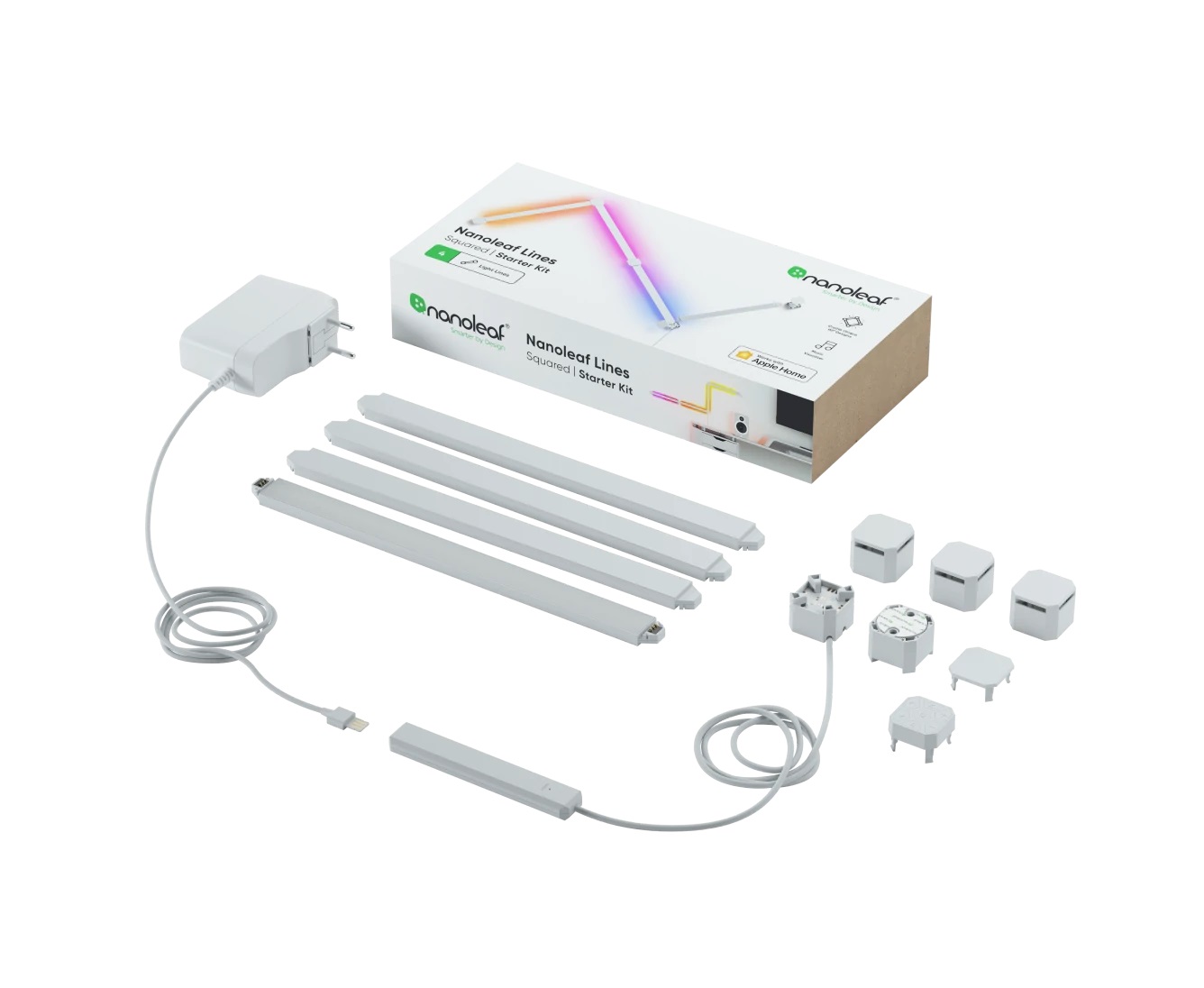 Pilt Nanoleaf Lines Squared Starter Kit (4 panels) | Nanoleaf | Lines Squared Starter Kit (4 panels) | W