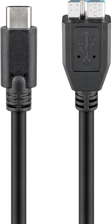 Pilt Goobay | Round cable | A | 67995 | micro-B 3.0 | USB-C (male) | Mbit/s