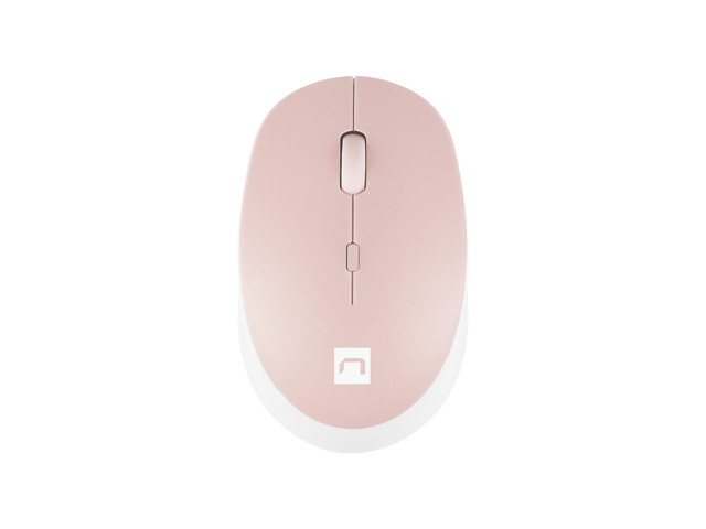 Pilt Natec | Mouse | Harrier 2 | Wireless | Bluetooth | White/Pink