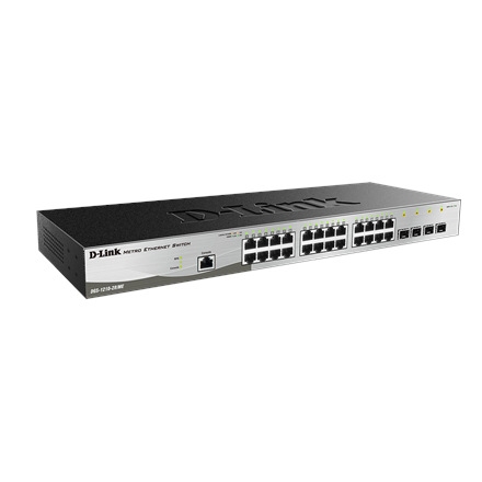 Pilt D-Link | Metro Ethernet Switch | DGS-1210-28/ME | Managed L2 | Rack mountable | Gigabit Ethernet (copper) ports quantity 24 | SFP ports quantity 4 | Power supply type Single | 24 month(s)