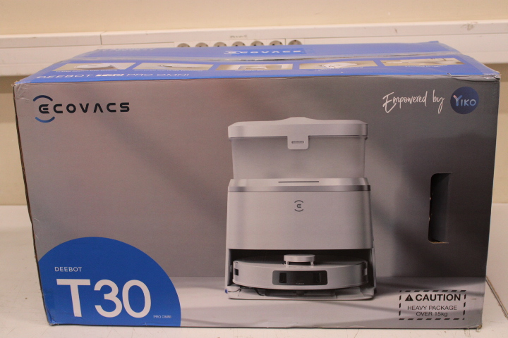 Pilt SALE OUT. Ecovacs | Vacuum cleaner with Auto-empty station | DEEBOT T30 PRO OMNI | Wet&Dry | Operating time (max) 200 min | Li-ion | 5200 mAh | Dust capacity 0.3 L | 11000 Pa | Silver | DAMAGED PACKAGING, DIRTY, SCRATCHES ON TOP, MISSING MOP CLOTHS