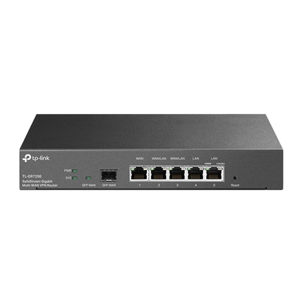 Pilt SafeStream Gigabit Multi-WAN VPN Router | ER7206 | Mbit/s | 10/100/1000 Mbit/s | Ethernet LAN (RJ-45) ports 1× Gigabit SFP WAN Port, 1× Gigabit RJ45 WAN Port, 2x  Gigabit RJ45 LAN Ports 2× Gigabit WAN/LAN RJ45 Ports | MU-MiMO