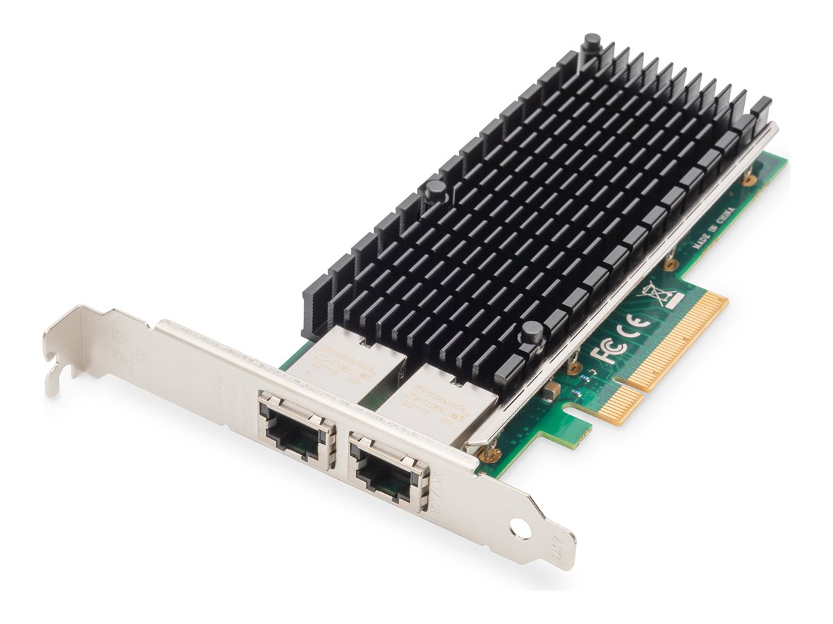 Pilt Digitus | 10Gbps Dual Port Ethernet Server adapter PCIe X8, Intel X540 BT2 | DN-10163