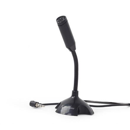 Pilt Gembird | Desktop microphone | MIC-D-02 | 3.5 mm | 3.5 mm audio plug | Black