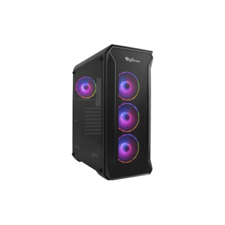 Pilt GENESIS IRID 505 ARGB Pc case, Midi tower, 2xUSB 3.0, 2xUSB 2.0, 2x Jack, Black | Genesis