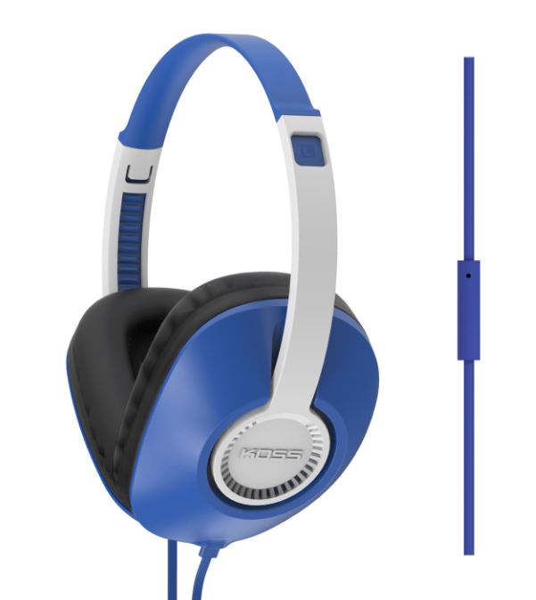 Pilt Koss | UR23iB | Headphones | Wired | On-Ear | Microphone | Blue