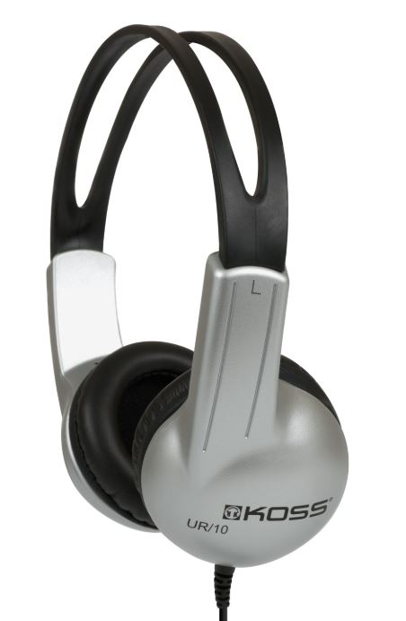 Pilt Koss | UR10 | Headphones | Wired | On-Ear | Silver/Black