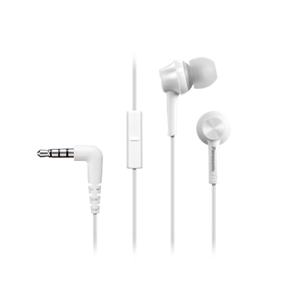 Pilt Panasonic | RP-TCM115E-W | Canal type | Wired | In-ear | Microphone | White