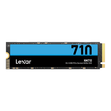 Pilt Lexar | M.2 NVMe SSD | NM710 | 500 GB | SSD form factor M.2 2280 | SSD interface PCIe Gen4x4 | Read speed 5000 MB/s | Write speed 2600 MB/s