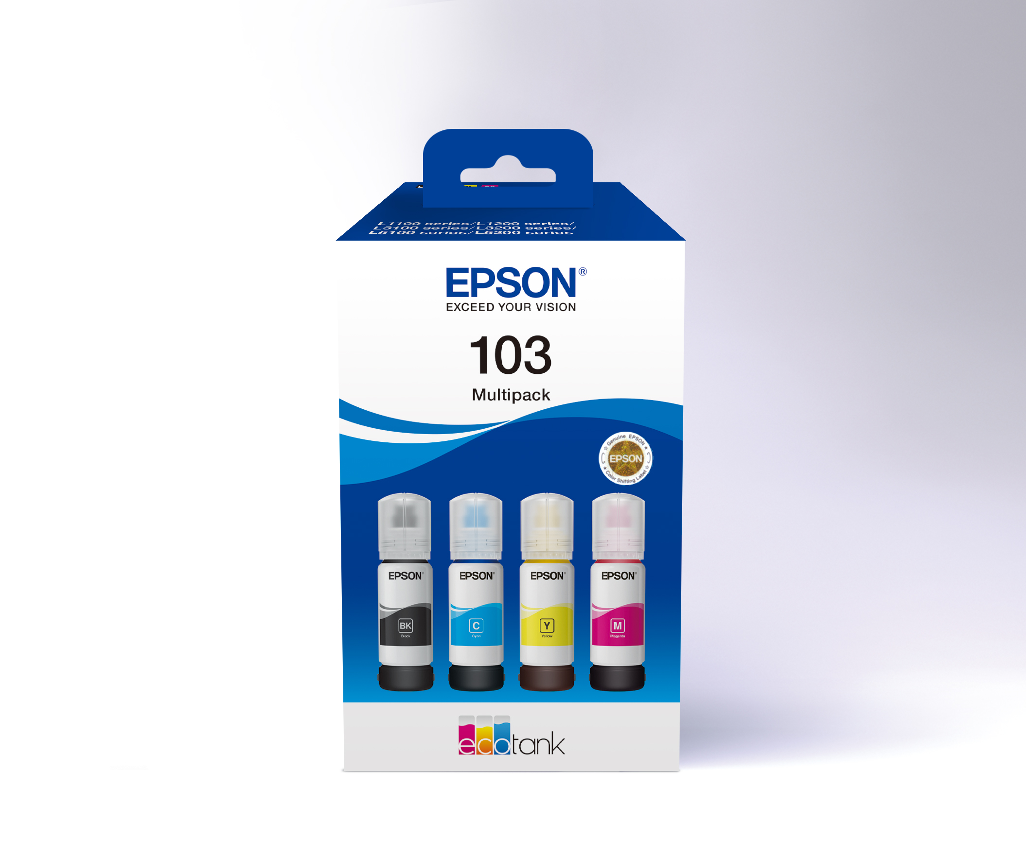 Pilt Epson 103 EcoTank | Ink Cartridge | Black, Cyan, Magenta, Yellow