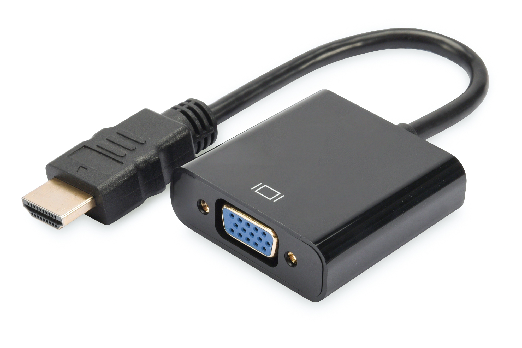 Pilt Digitus | HDMI to VGA converter adapter | DA-70461 | m | Black