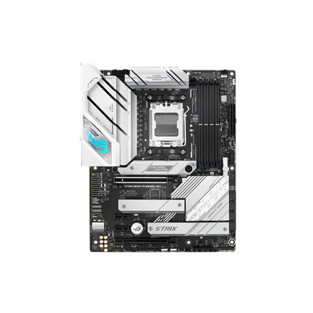 Pilt Asus | ROG STRIX B650-A GAMING WIFI | Processor family AMD | Processor socket AM5 | DDR5 DIMM | Memory slots 4 | Supported hard disk drive interfaces 	SATA, M.2 | Number of SATA connectors 4 | Chipset  AMD B650 | ATX