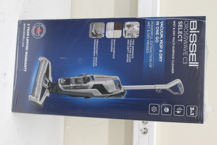 Pilt SALE OUT. SALE OUT. Bissell Vacuum Cleaner | CrossWave C3 Select | Corded operating | Handstick | Washing function | 560 W | - V | Black/Titanium/Blue | Warranty 24 month(s) | DAMAGED PACKAGING