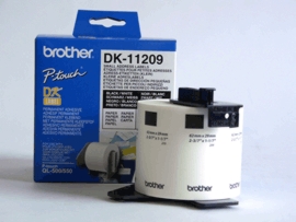 Pilt Brother | DK-11209 Small Address Labels | White | DK | 29mm x 62mm