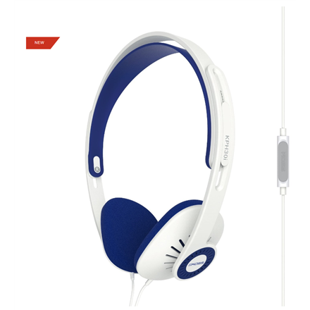 Pilt Koss | KPH30iW | Headphones | Wired | On-Ear | Microphone | White