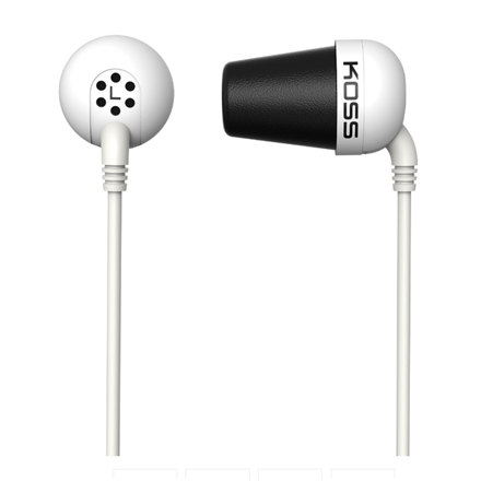 Pilt Koss | Plug | Wired | In-ear | Noise canceling | White