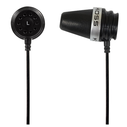 Pilt Koss | Sparkplug | Headphones | Wired | In-ear | Noise canceling | Black