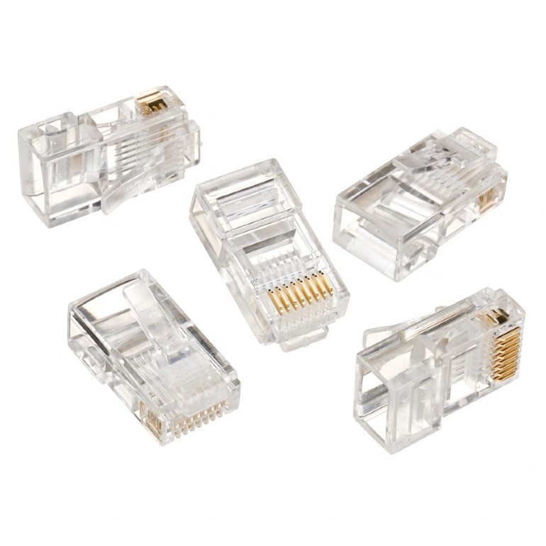 Pilt Cablexpert | Modular plug 8P8C for solid LAN cable CAT5, UTP, 10 pcs. per bag