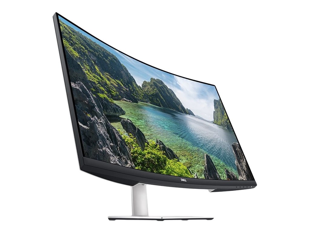 Pilt Dell | Curved Monitor | S3221QSA | 32 " | VA | UHD | 16:9 | 60 Hz | 4 ms | 3840 x 2160 | 300 cd/m² | HDMI ports quantity 2 | White | Warranty  month(s)