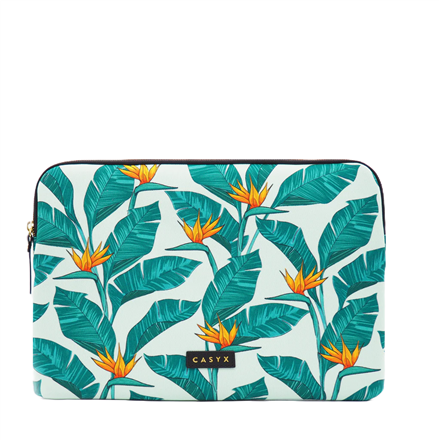 Pilt Casyx | Fits up to size 13 ”/14 " | Casyx for MacBook | SLVS-000008 | Sleeve | Birds of Paradise | Waterproof