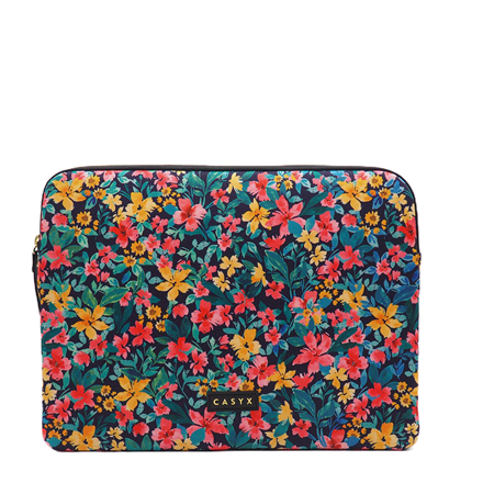 Pilt Casyx | Fits up to size 13 ”/14 " | Casyx for MacBook | SLVS-000023 | Sleeve | Canvas Flowers Dark | Waterproof