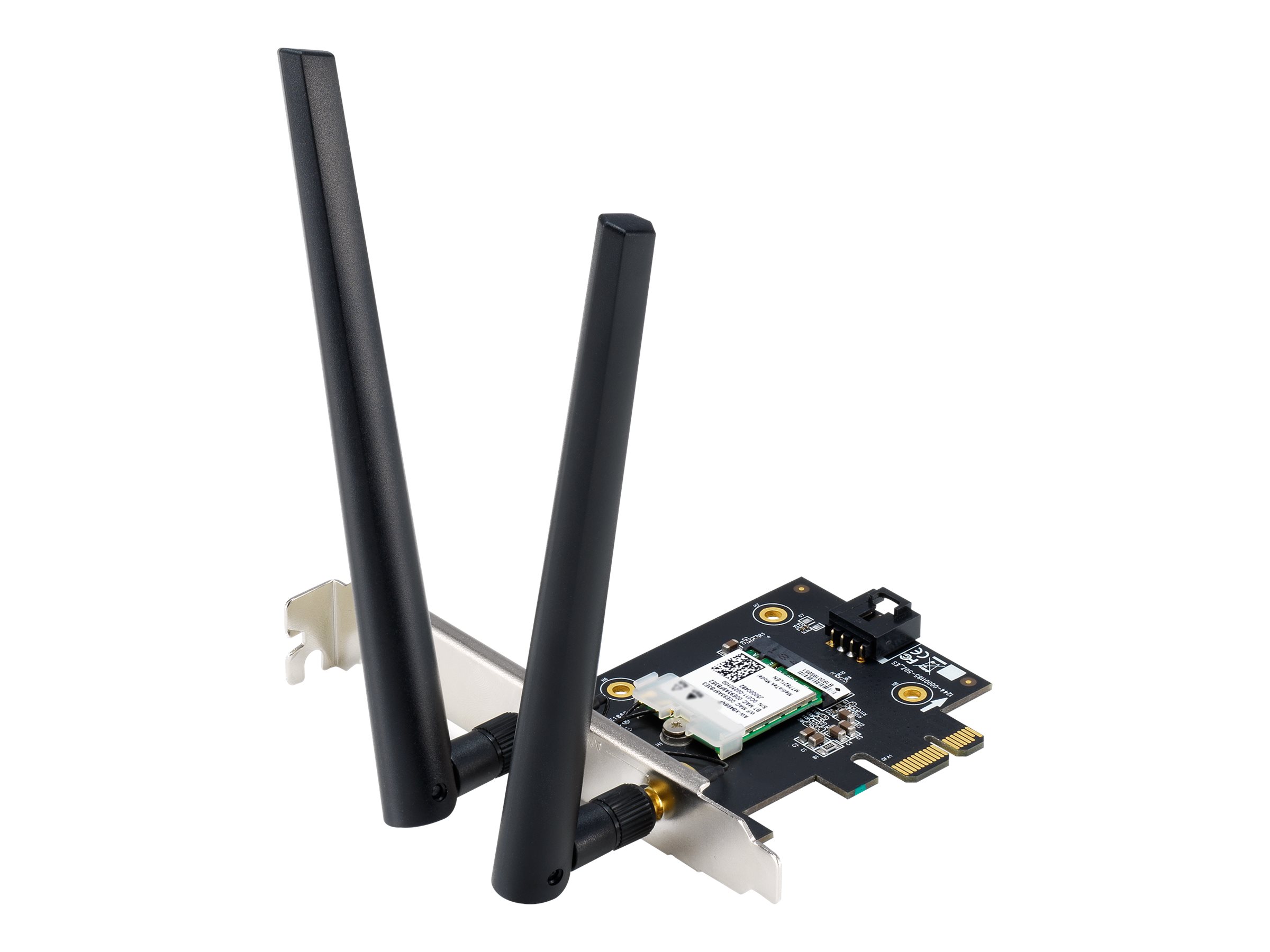 Pilt AX1800 Dual-Band Bluetooth 5.2 PCIe Wi-Fi Adapter | PCE-AX1800 | 802.11ax | 574+1201 Mbit/s | Mbit/s | Ethernet LAN (RJ-45) ports | Mesh Support No | MU-MiMO Yes | No mobile broadband | Antenna type External | month(s)